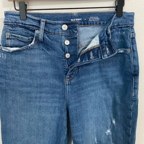 Women’s Size 6 Extra High-Rise Sky-Hi Straight Old Navy Jeans - Picture 2 of 7
